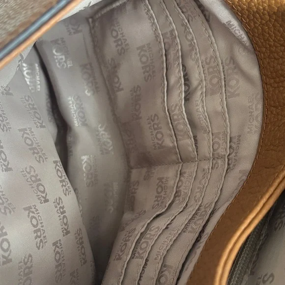 Michael Kors Tan Leather Shoulder Bag with Tassel - Picture 10 of 17